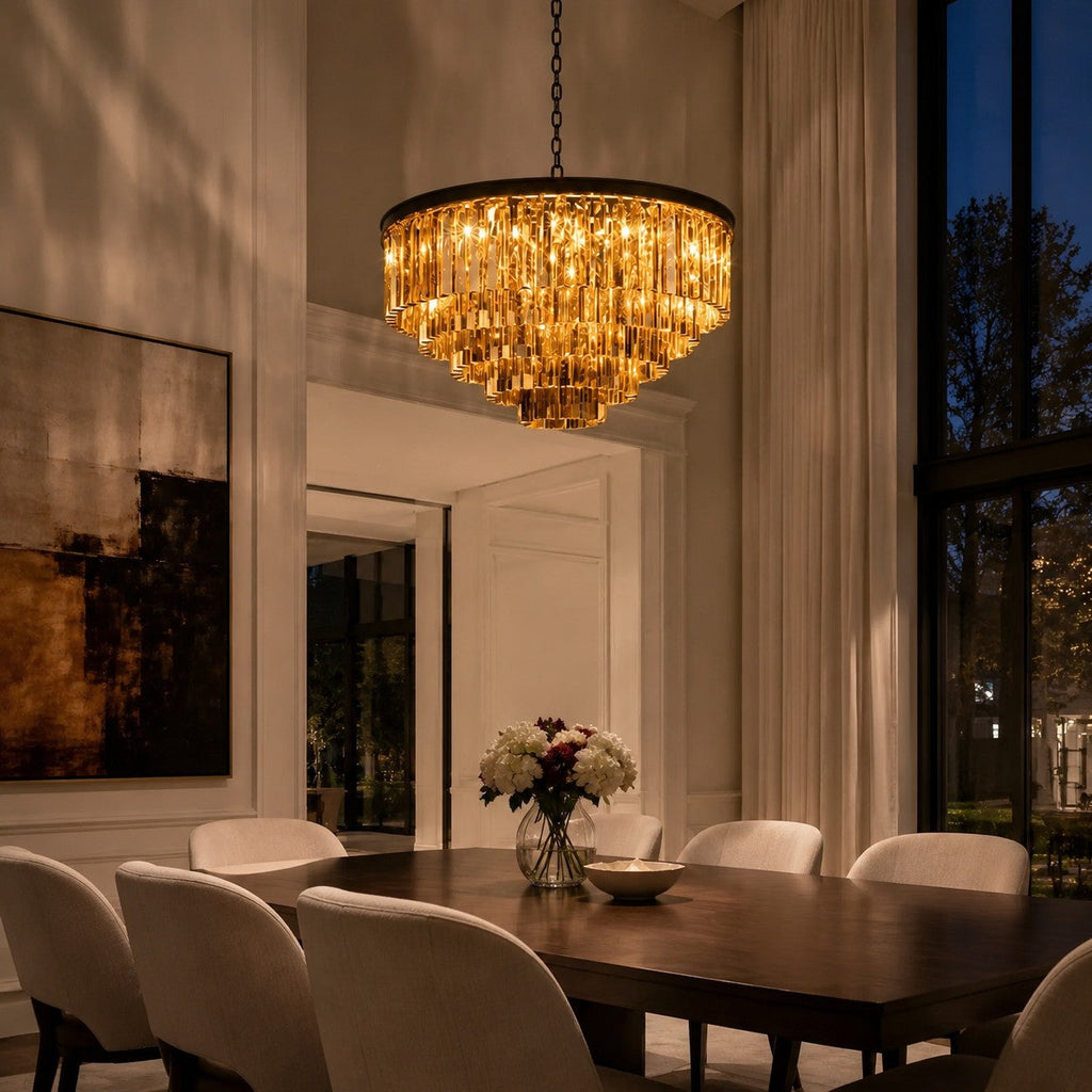 Kira Crystal Drum Chandelier