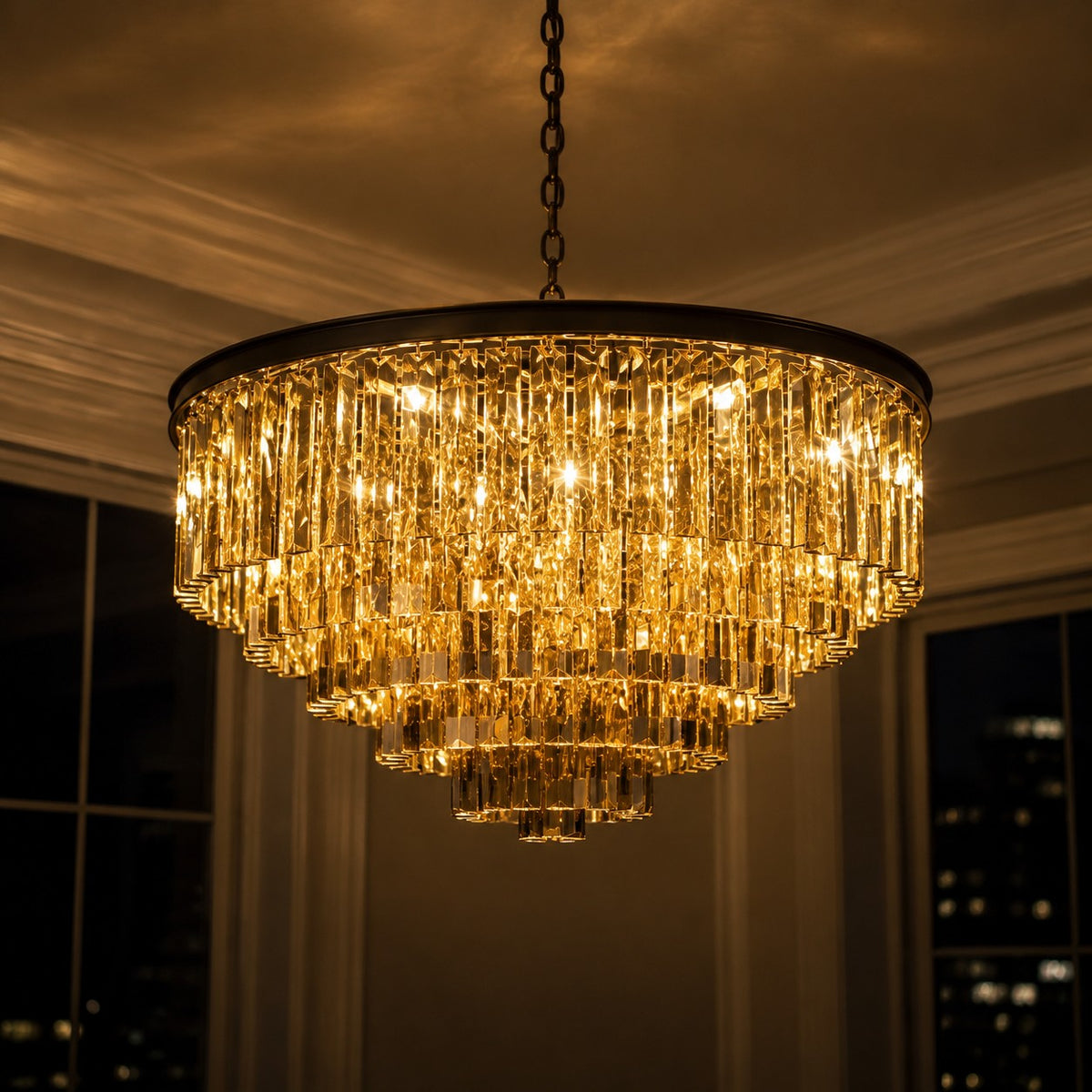 Kira Crystal Drum Chandelier