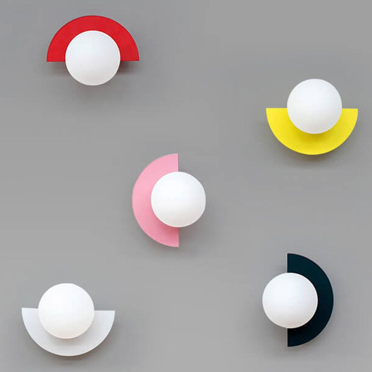 Modern Spherical Glass Wall Sconce