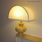 Japanese Wabi-Sabi Wood Table Lamp