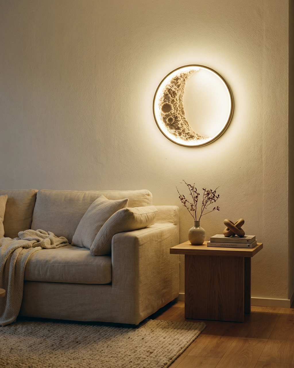 Crescent Moon Wall Light