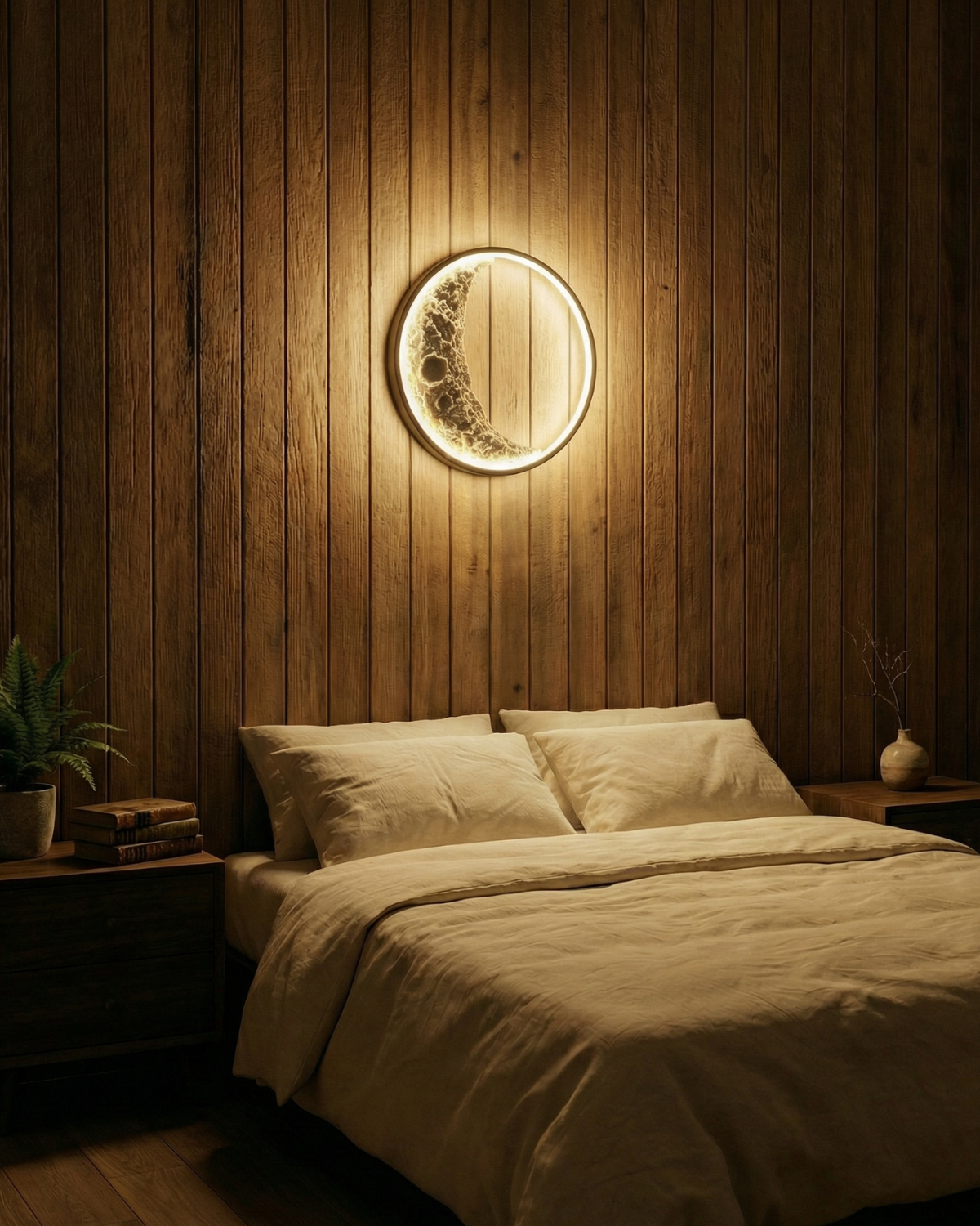 Crescent Moon Wall Light