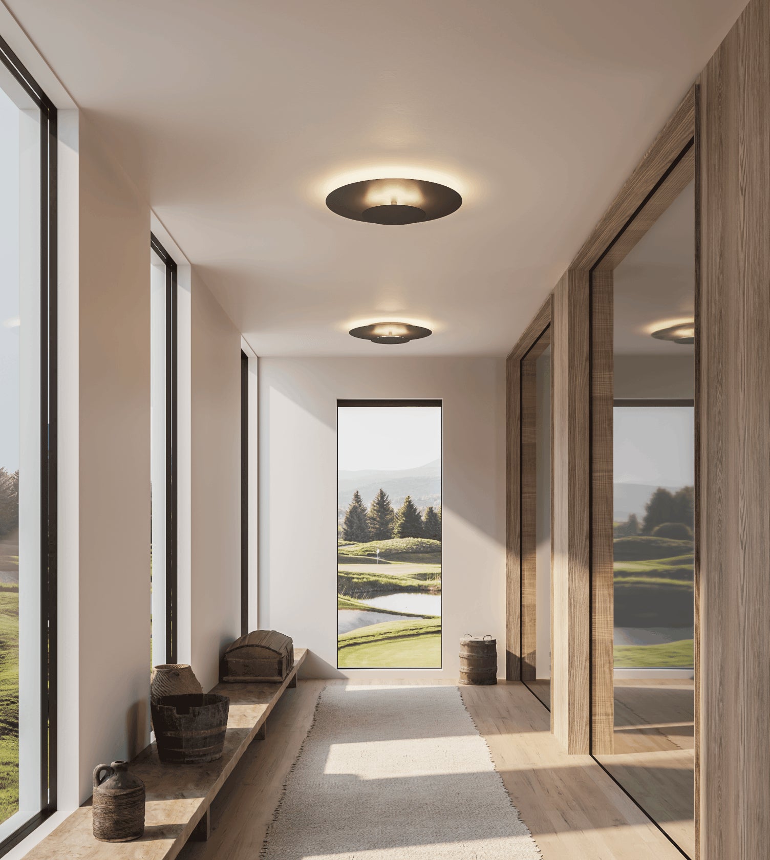 Tulio White LED Ceiling Light – Modern Design with Soft Indirect Illumination