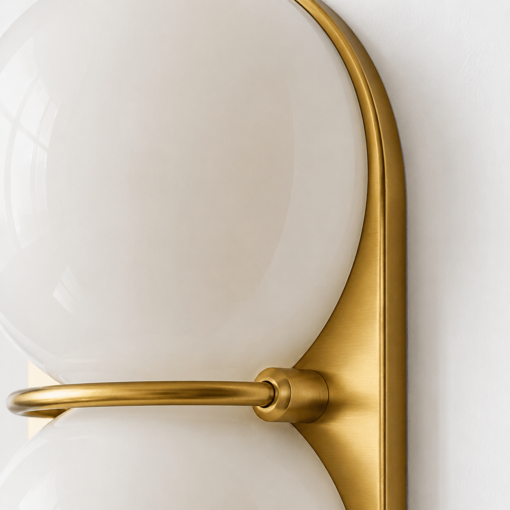 Mirea Double Globe Glass Wall Sconce