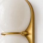 Mirea Double Globe Glass Wall Sconce