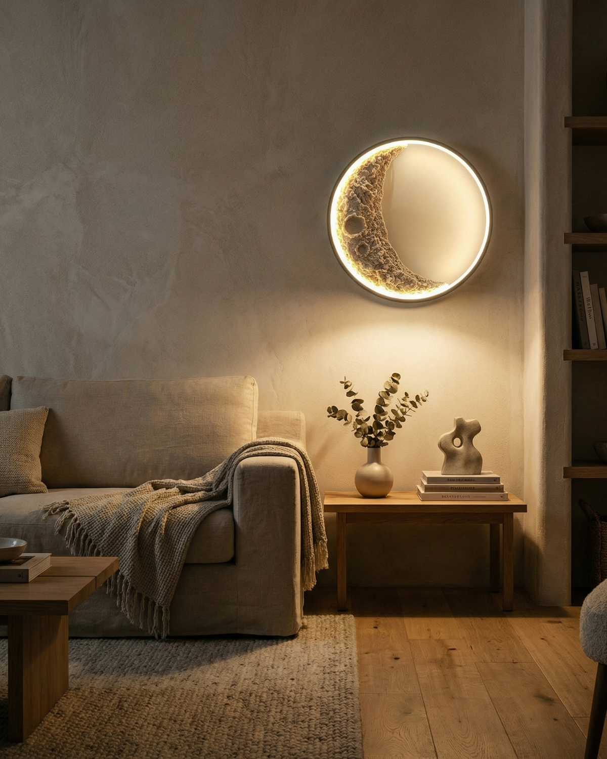 Crescent Moon Wall Light