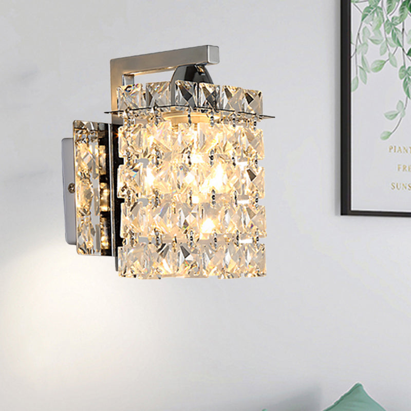 Crystal Block Wall Light