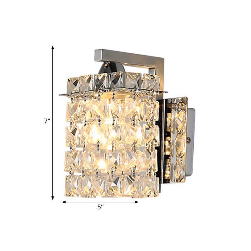 Crystal Block Wall Light