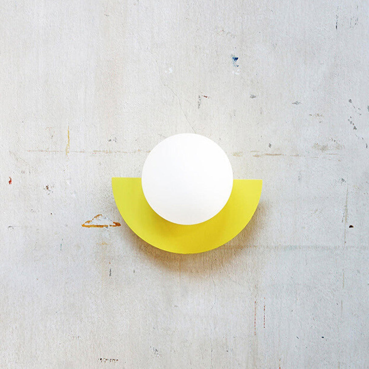 Modern Spherical Glass Wall Sconce