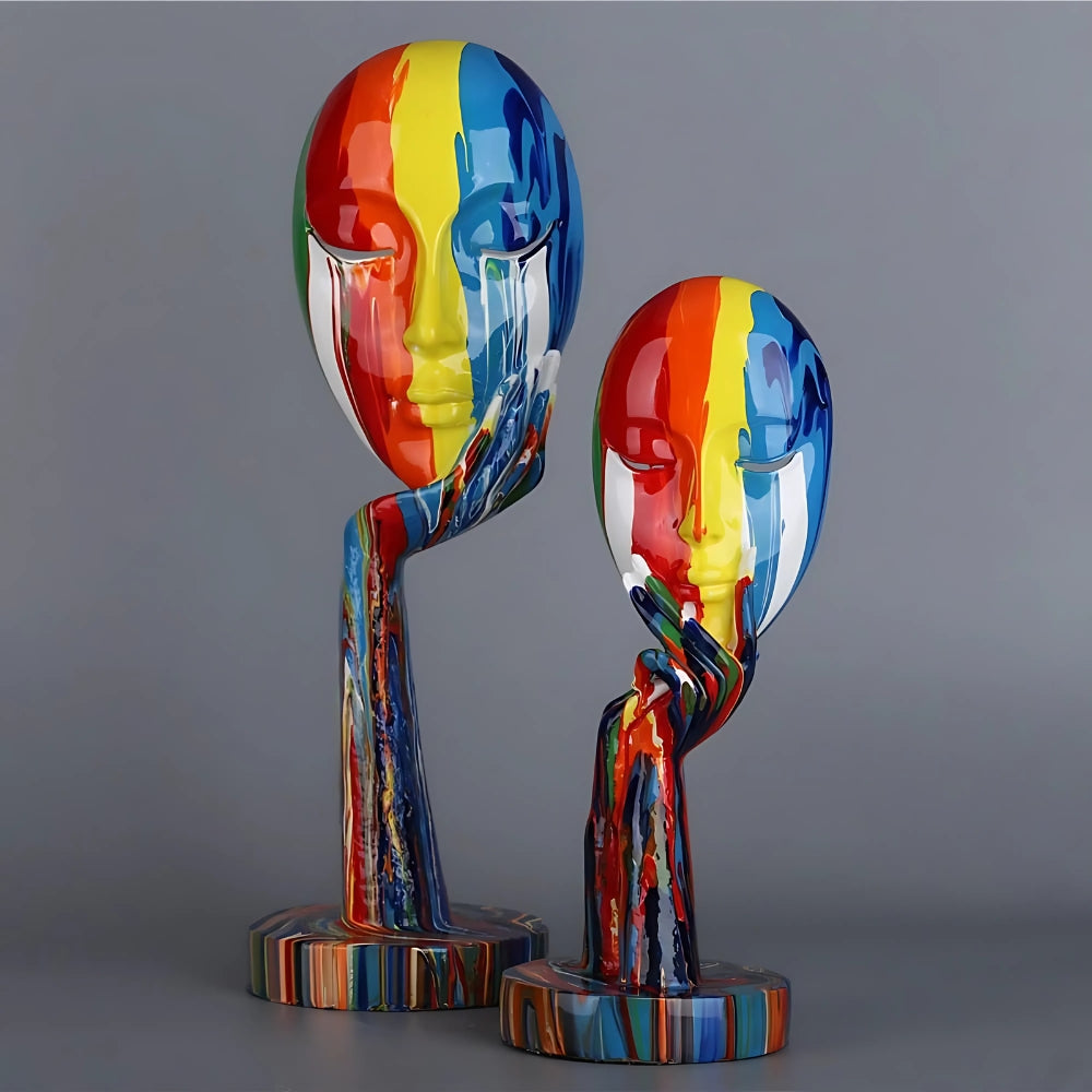 Mystique Face Art Sculpture