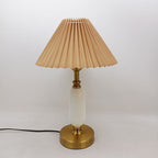 Retro Pleated Column Table Lamp