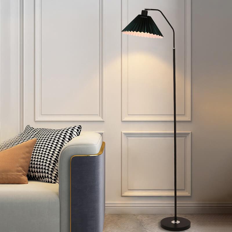 Minimalist Pleated Fabric Floor Lamp