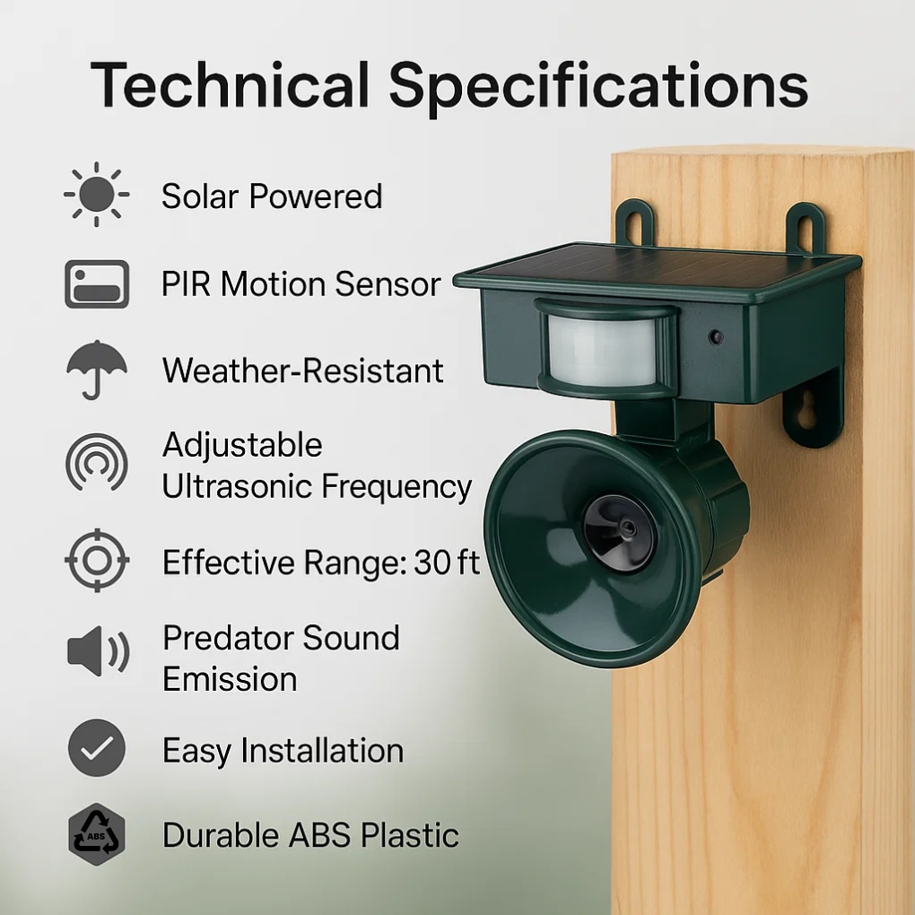 Motion Sensor Bird Repeller
