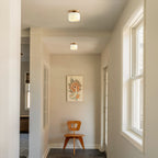 Modern Porcelain Semi-Flush Ceiling Light