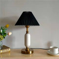 Retro Pleated Column Table Lamp