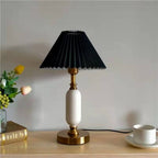 Retro Pleated Column Table Lamp