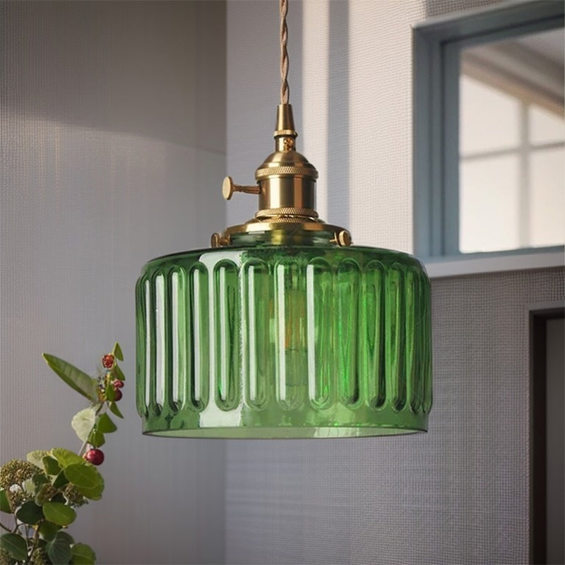 Vintage Crystal Glass Pendant Light