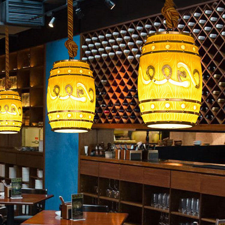 Vintage Rope Pendant Light