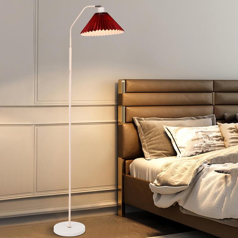 Minimalist Pleated Fabric Floor Lamp