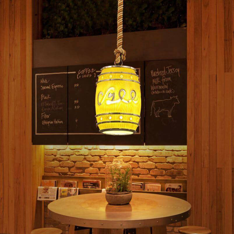 Vintage Rope Pendant Light