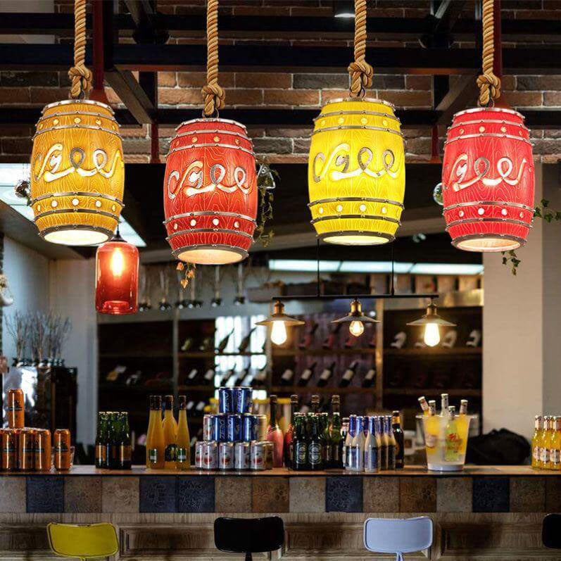 Vintage Rope Pendant Light