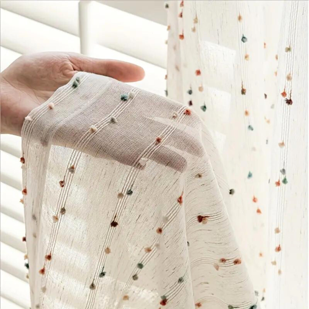 Rainbow Tulle Curtains
