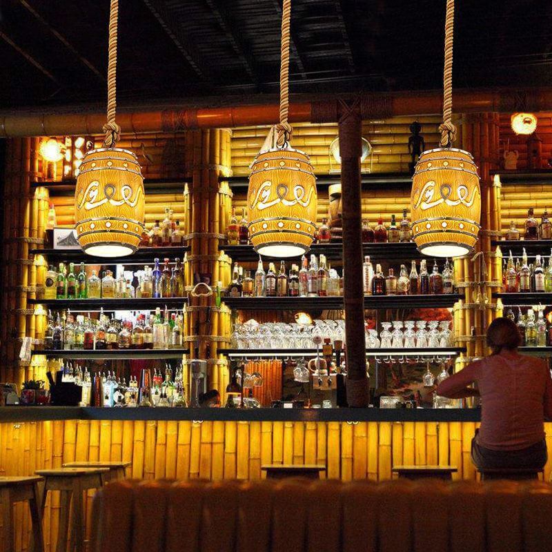 Vintage Rope Pendant Light