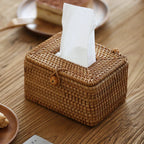 Rattan Tissue Box Cover