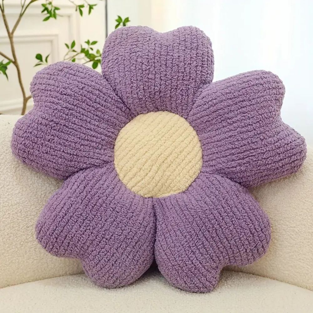 Flower-Shaped Decorative Cushion