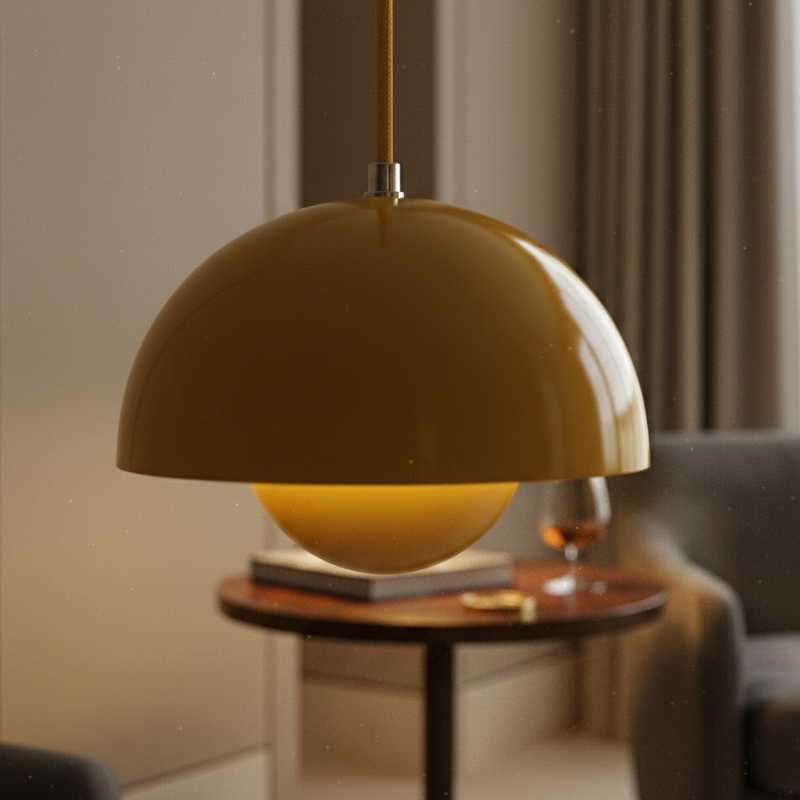 Scandinavian Semi-Circle Pendant Light
