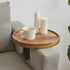 Clip-On Walnut Sofa Tray
