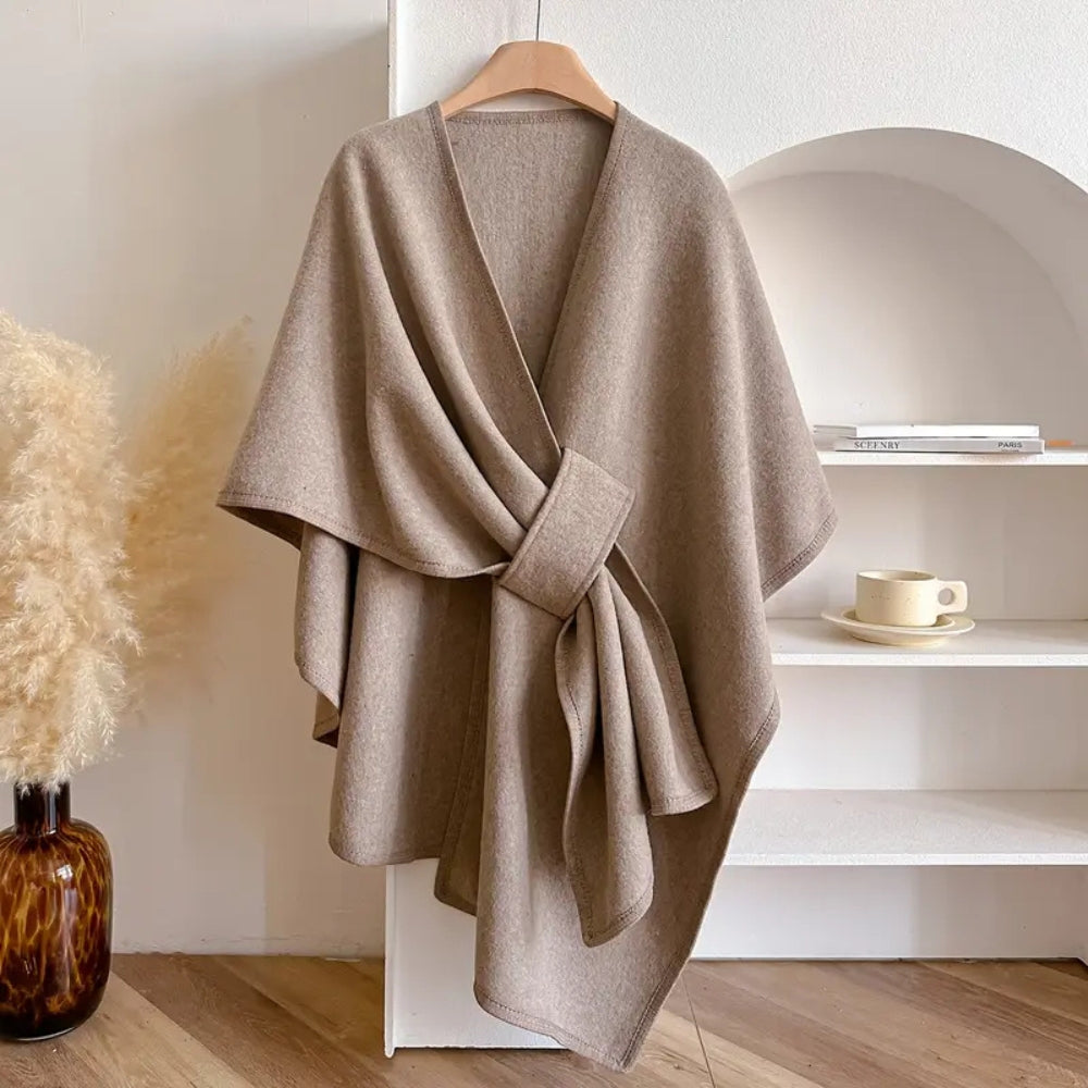 Women's Windproof Shawl Coat