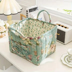 Floral Canvas Storage Basket