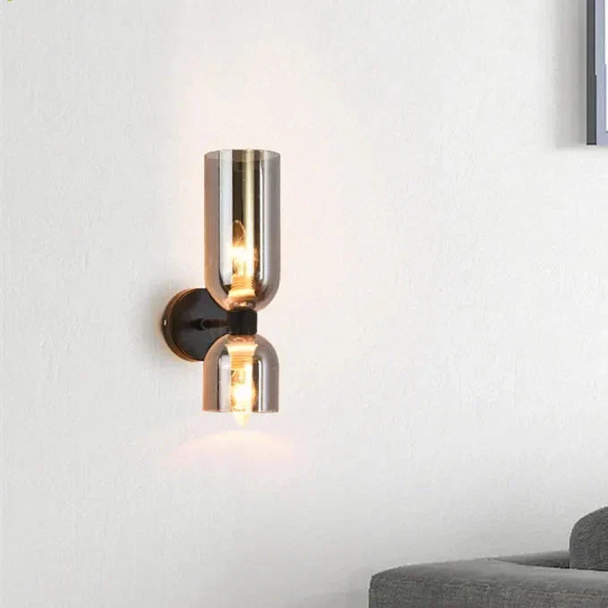 Double Glass Wall Light