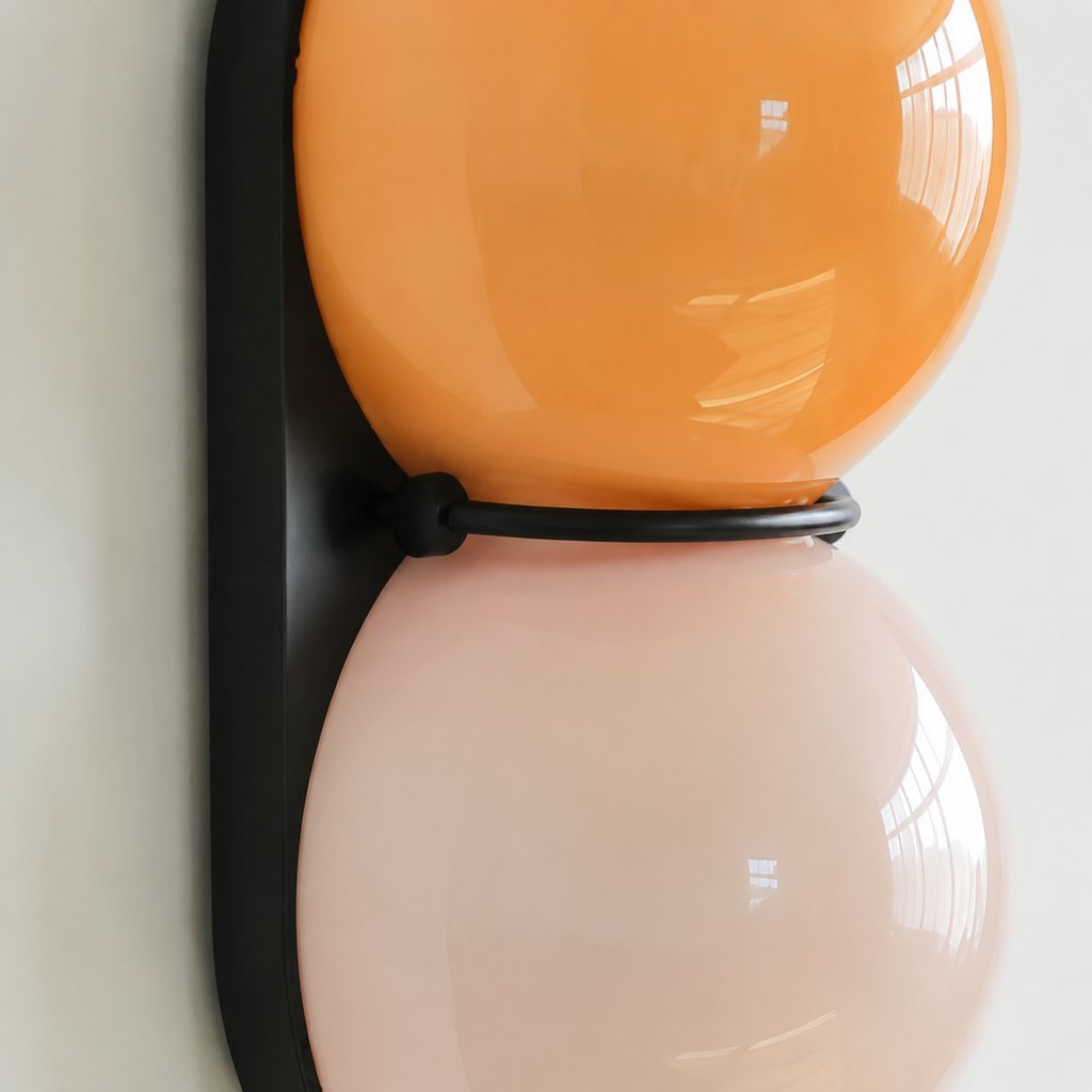 Mirea Double Globe Glass Wall Sconce