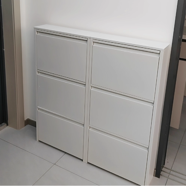 Slim Flip-Door Shoe Cabinet