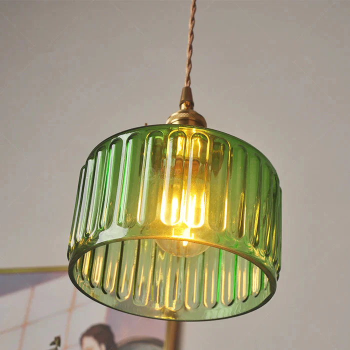 Vintage Crystal Glass Pendant Light
