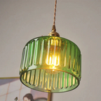 Vintage Crystal Glass Pendant Light