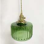 Vintage Crystal Glass Pendant Light