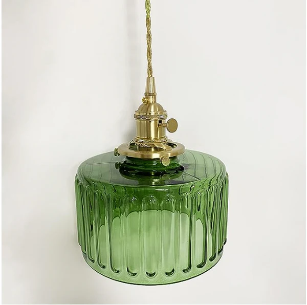 Vintage Crystal Glass Pendant Light