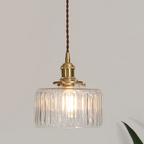 Vintage Crystal Glass Pendant Light