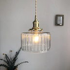 Vintage Crystal Glass Pendant Light