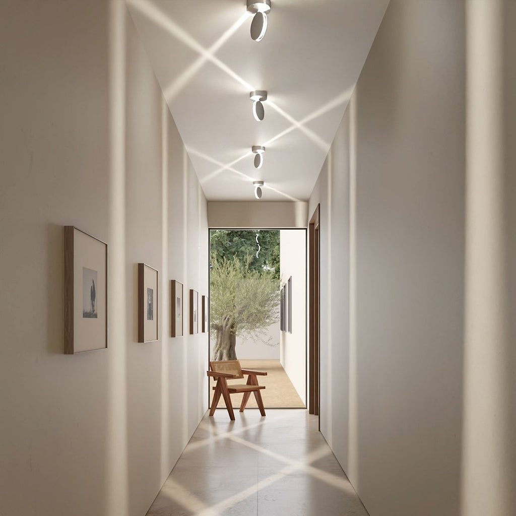 Spectra White LED Ceiling Light – Modern Aluminium Design with Elegant Illumination