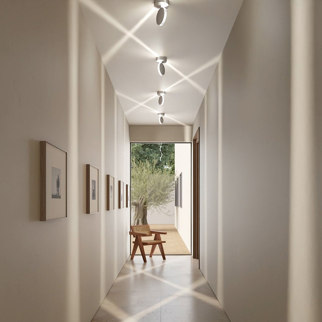 Spectra White LED Ceiling Light – Modern Aluminium Design with Elegant Illumination