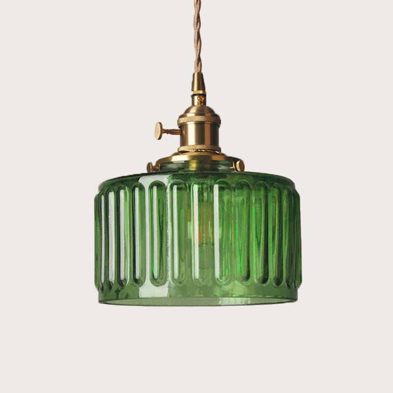 Vintage Crystal Glass Pendant Light