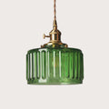 Vintage Crystal Glass Pendant Light