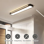 Linear LED Recessed Ceiling Light – Modern Flush Design with Clean Lines