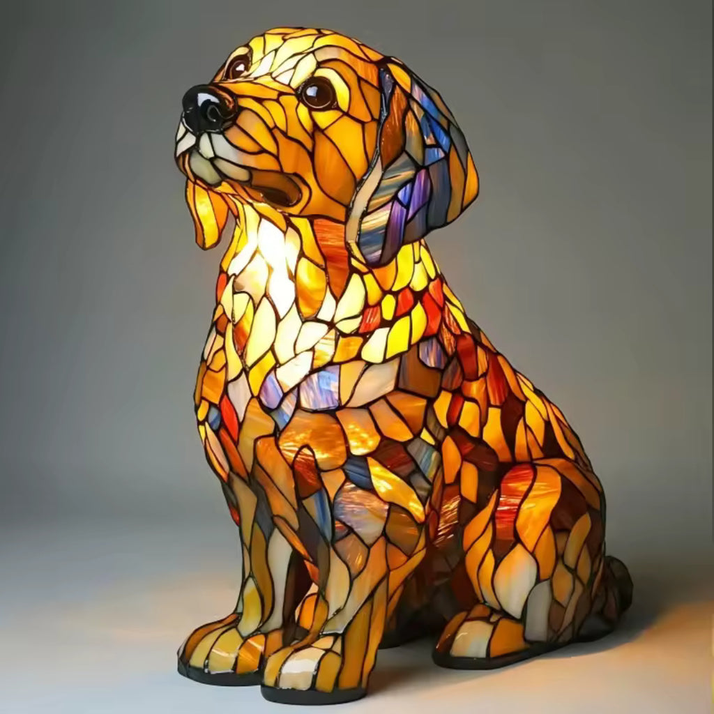 Handmade Dog Lamp