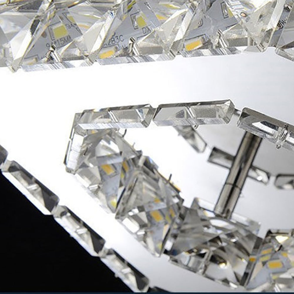 Crystal Flush Ceiling Light