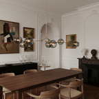 Arlo Branching Bubble Glass Chandelier